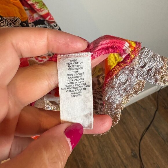 Free People Colorful Bright Patchwork Dress - Picture 6 of 7